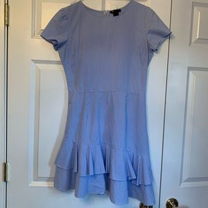 Aqua blue striped dress size M